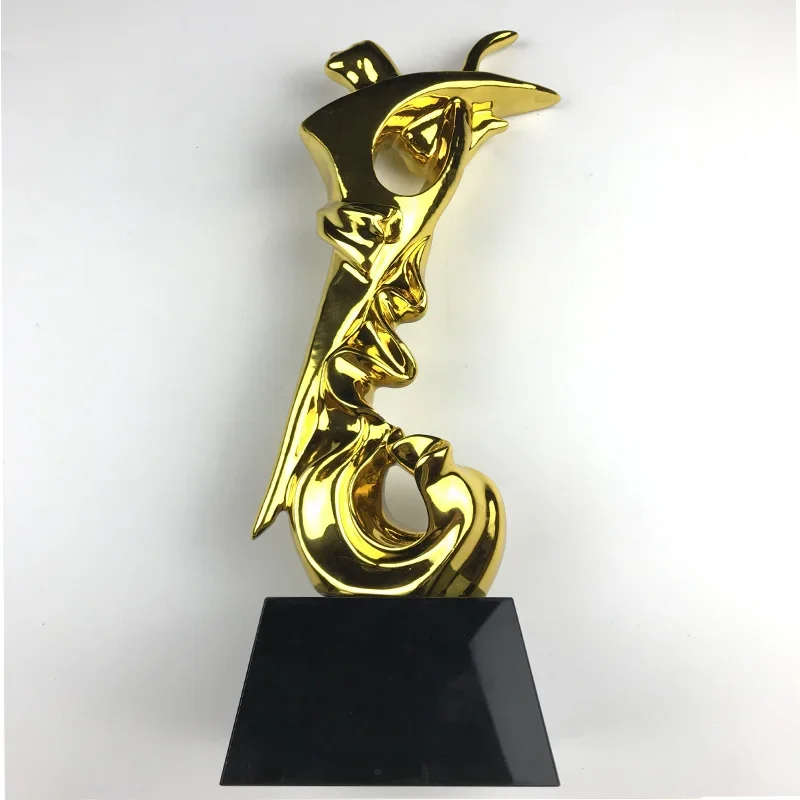 Customized Resin Trophy, Academy Sports Souvenirs, Gold Awards, Gold-Plated Souvenir, Craft Cup, 29cm, 30cm,31cm Home Decor, 1Pc