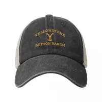 Yellowstone Dutton Ranch Denim Baseball Cap Hunting Camping Sun Visor Hip Hop Hats Couple Women Classic Custom DIY Baseball Caps 2