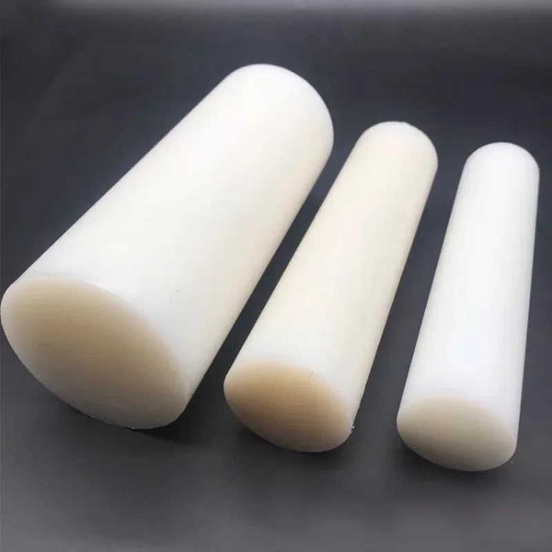 Nylon Staaf, Slijtvast Kunststof Ronde Nylon Staaf Rubberen Schijven Witte Staaf 20/35 Mm Diameter 500 Mm Lengte, Kunststof Staven (Spacnanastmw2146ne-02