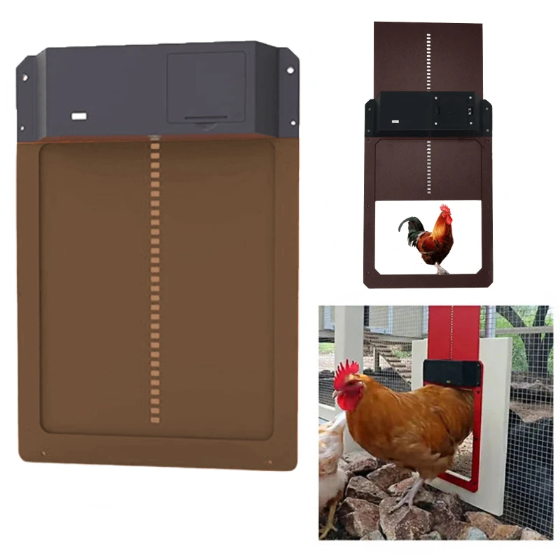 Automatic Chicken Coop Door Light-sensitive Automatic Chicken House Door High Quality And Practical Chicken Pets Dog Cages Door