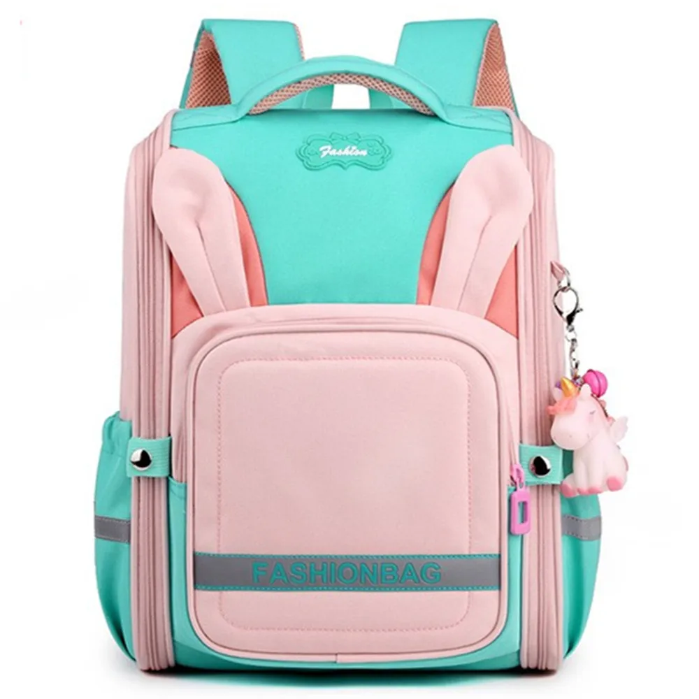 Children Backpack Schoolbag Travel Handbag Student Book School Bag Kids Girls Boy Contrast Colors Detachable Shoulder Packback