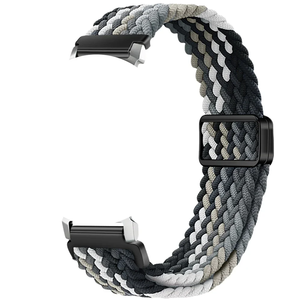 Elegant 14mm Woven Nylon Loop Buckle Watchstrap with Magnetic Closure