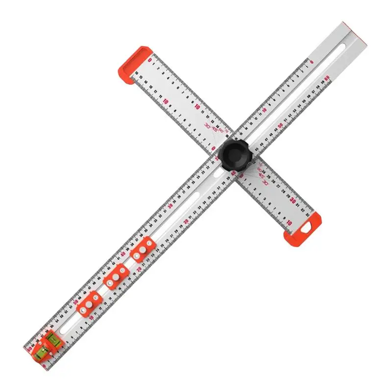 

lear Acrylic T-Square Ruler for Easy Reference While Crafting T-Ruler Handtool Measuring Scale Ruler Scribing Pocket Ruler