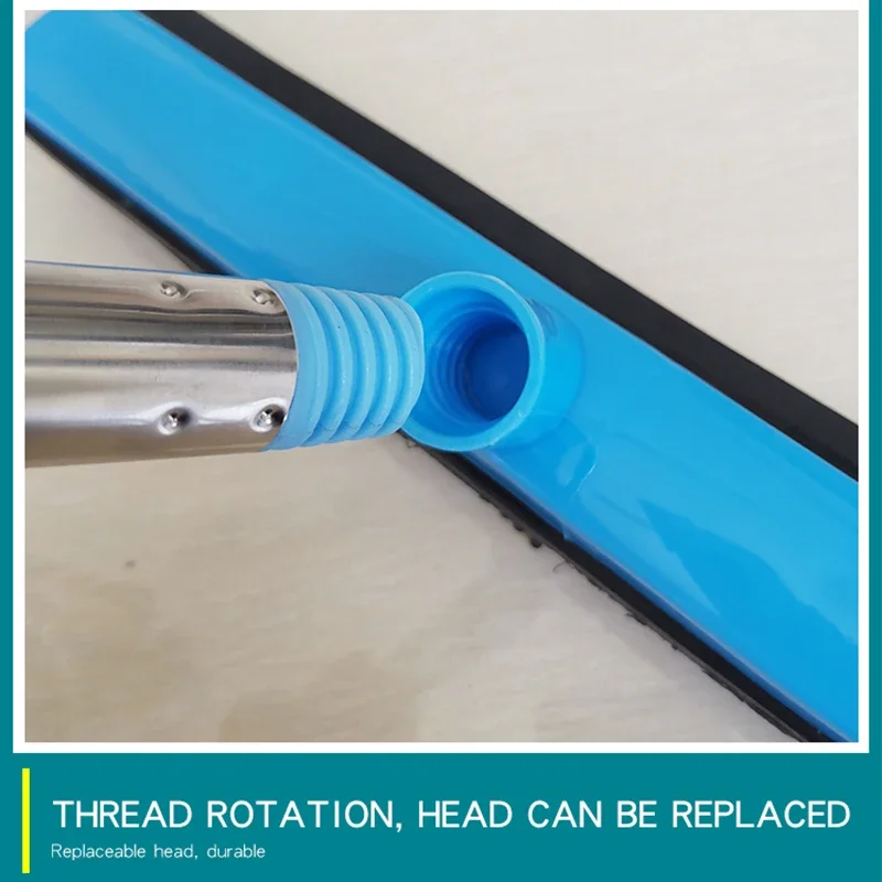 Rubber Broom Pet Hair Lint Removal Device Telescopic Bristles Magic Clean Sweeper Squeegee Scratch Bristle Long Push Broom Soft — view 5