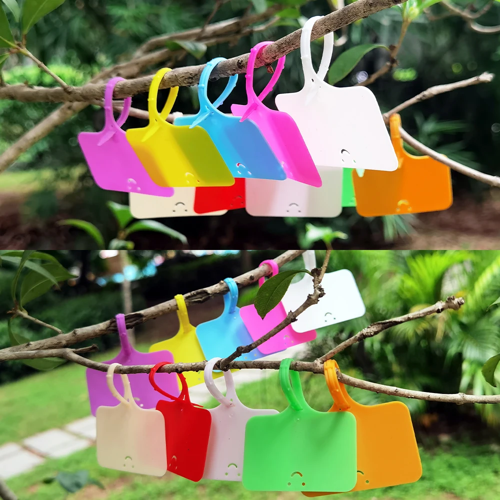 Garden Labels 30-100pcs Re-usable Plastic T-type Sign Tags Waterproof Markers Flower Vegetables Potted Stakes
