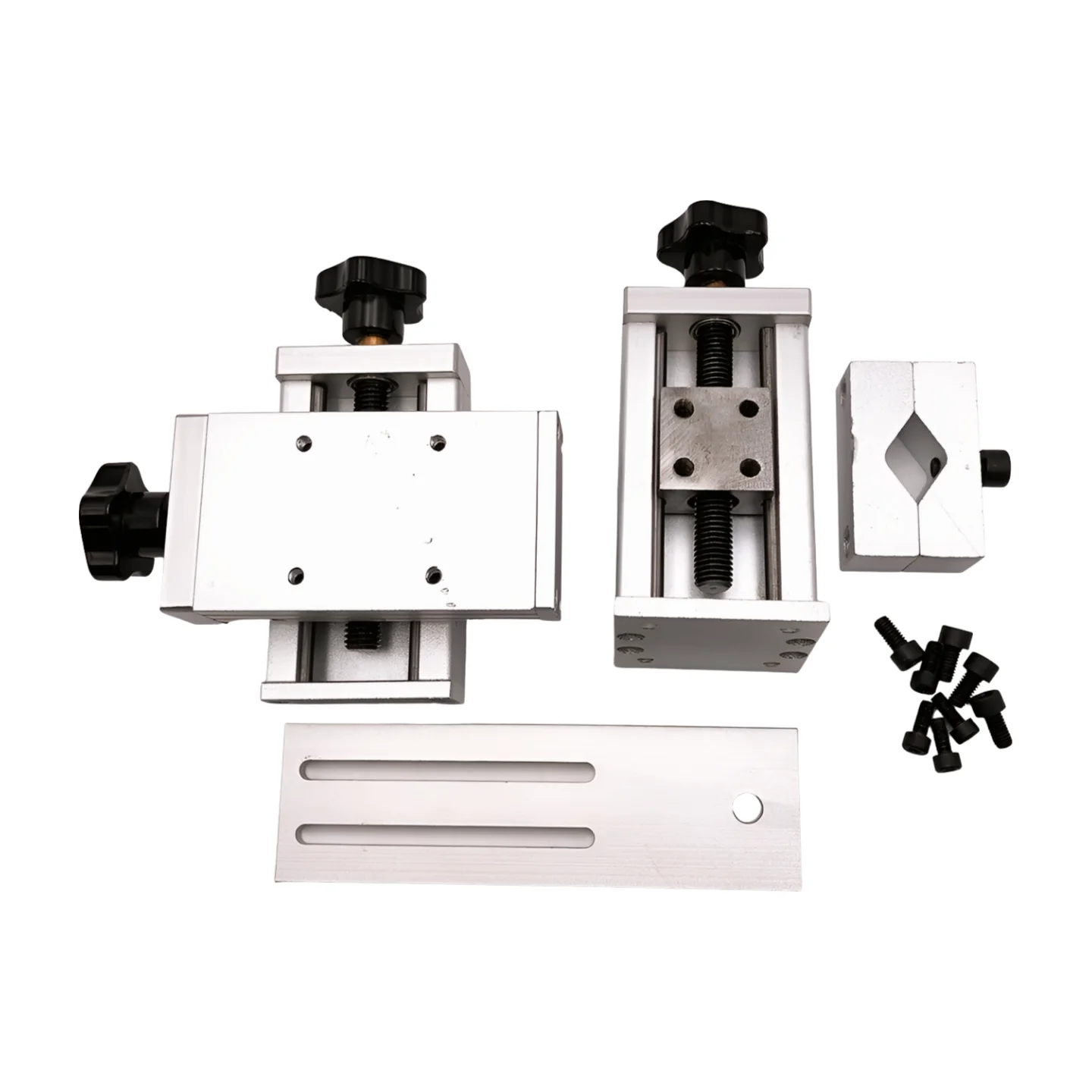 XYZ Axi Three Dimensional Cross-Shape Sliding Table Adjusting Frame Aluminum Alloy Clamp Welding Torch Holder Support Stand