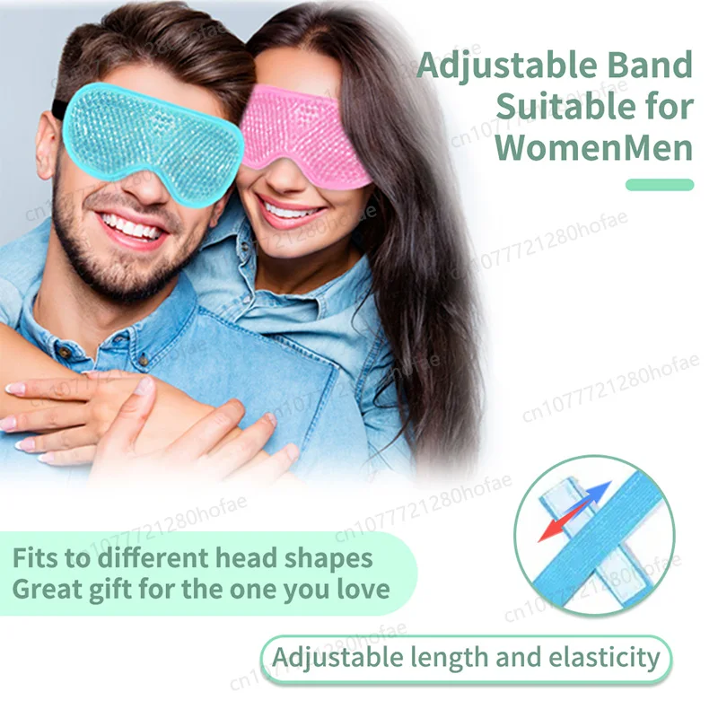 Cold Gel Eye Mask Cooling Eye Mask Heating for Dry Eye Reusable Cold Compress Ice Pack Sleeping Mask Heat Eye Patch Eye Cover