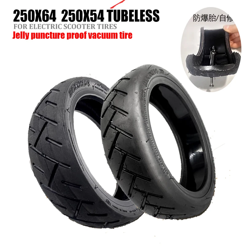 Pneumatico Per Vuoto Antiforatura Cst 250X64 250 X54 Per Xiaomi Scooter Aggiornato Addensare Tubeless 10 "Pneumatico Di Ricambio Anteriore Posteriore