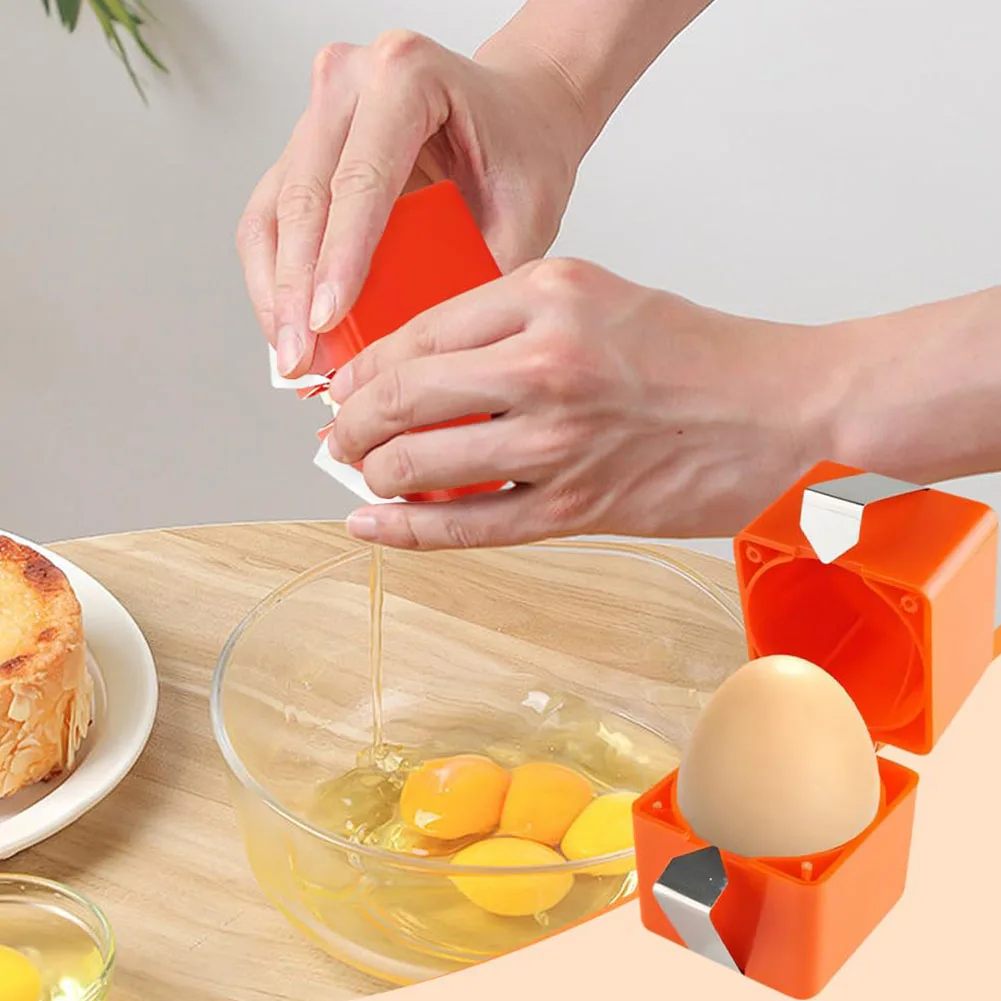 New Egg Shell Opener Portable Egg Opener Kitchen Handheld Egg Shell Crusher Household Press Egg Shell Separator