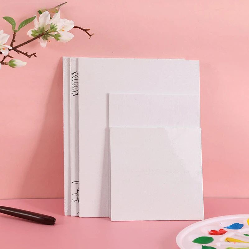 10 Cotton White Canvas Board Printing Canvas Children Diy Handmade Acrylic Blank Oil Painting Board Student Art Supplies
