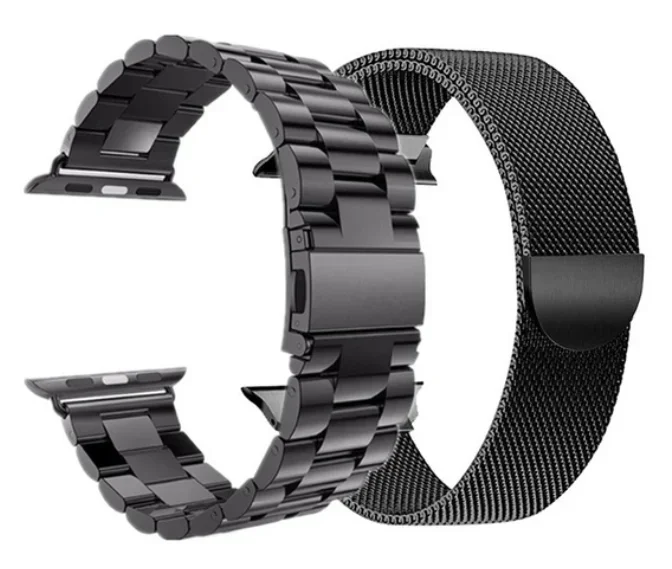 Elegant Stainless Steel Watch Band - Premium Metal Strap Bracelet
