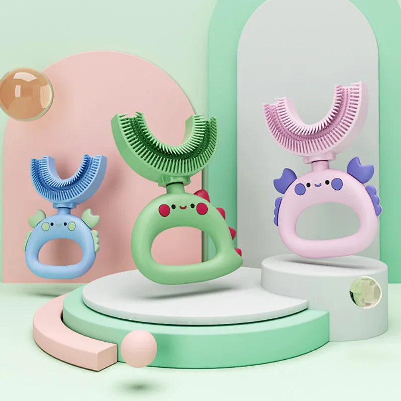 U Shaped Baby Kid Toothbrush 360 Degree Children's Teeth Oral Care Cleaning Brush Infant Newborn Teether Teethbrush Baby Items