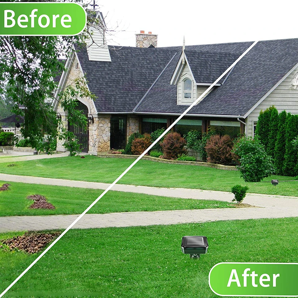 solar step lights Solar Mouse Repeller Vibration Ultrasonic Farm Outdoor Electronic LED Farm Snake Built in Battery IP64 Yunmai solar deck post lights