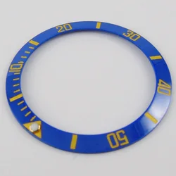 Premium Black Grey Ceramic/Alloy Bezel Insert for 40mm Automatic Watches (Blue gold)
