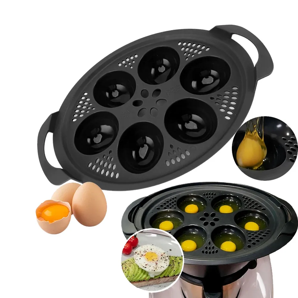 6 in1 Egg Boiler For Thermomix TM5 TM6 TM31 Eggs Poachers Eggs Cooker Tool Steamer Mold Kitchen Baking Mould Cooking Utens