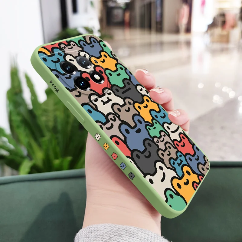 Vibrant Frog Liquid Silicone Phone Case