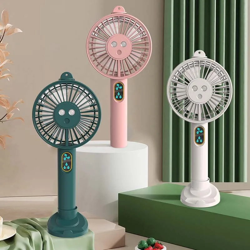

Portable Water Spray Mist Fan Electric USB Rechargeable Handheld Mini Fan Cooling Air Conditioner Humidifier for Outdoor