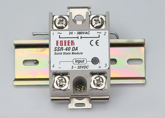 2pcs 35mm DIN Rail Mount Secure Mounting Bracket Kit Solid State Relays