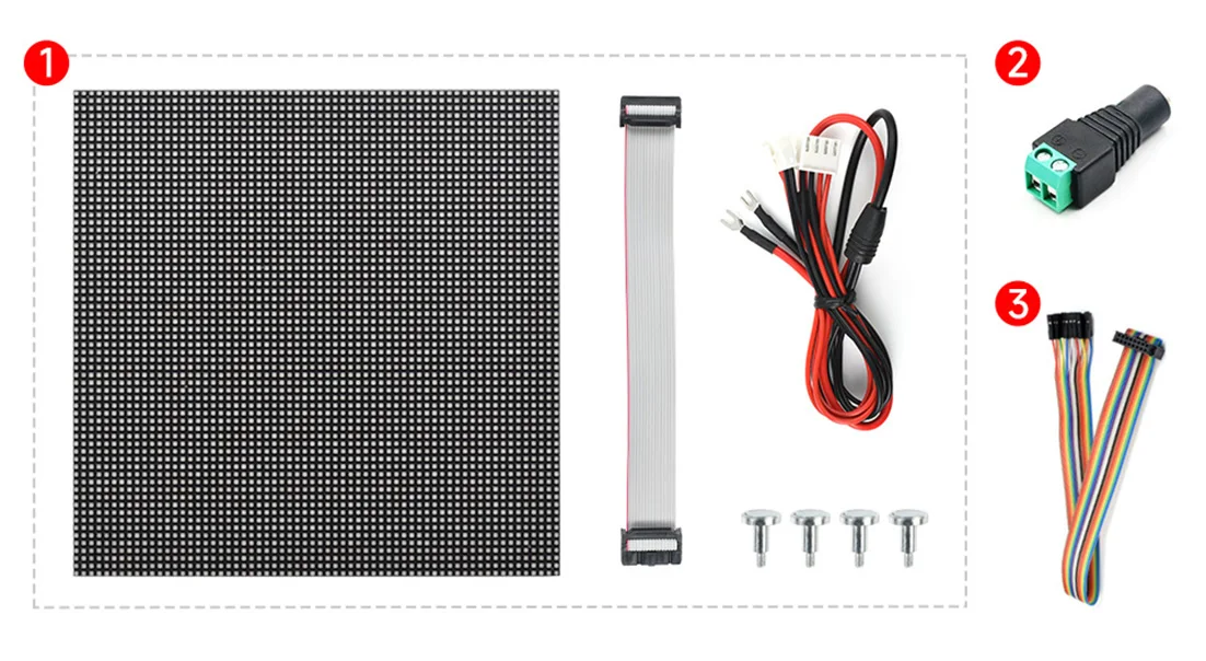 RGB Ǯ ÷ LED Ʈ г, 64  64 RGB LED Ʈ Panel-2mm ġ,   4B + 4B 3B + 3B 2B +  W WH 2 W 
