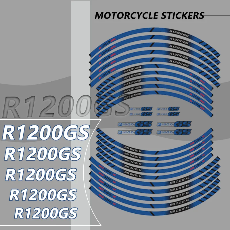 

Motorcycle Wheel Stickers Tire Reflective Rim Tape Strips Protection Decals For BMW R1200GS R1250GS R1200 GS LC R 1250GS HP ADV