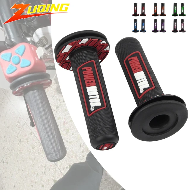 PowerMotor Motorcycle Grips Gel Anti-slip Wear-resistant Shock-absorbing Handle Rubber ATV Scooters Motocross Handle Accessories