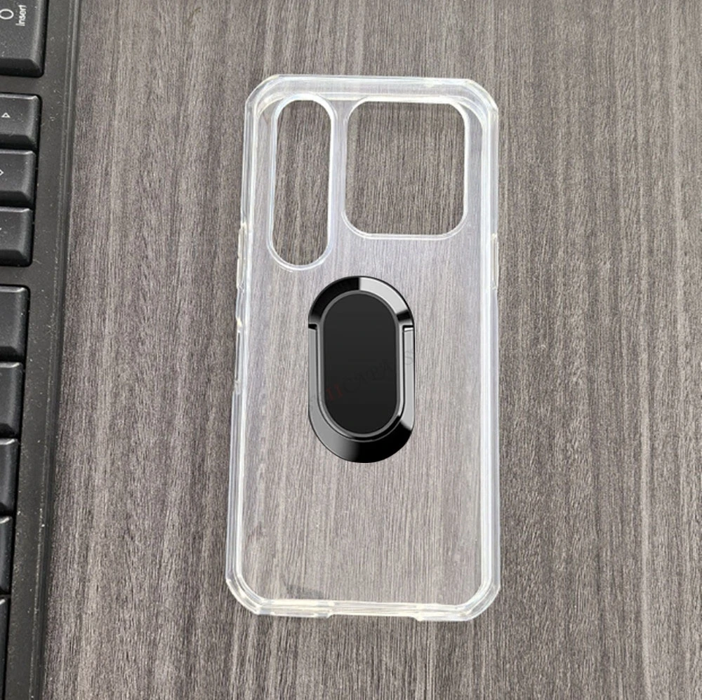 Enhanced TPU Silicone Phone Case with Back Ring Holder