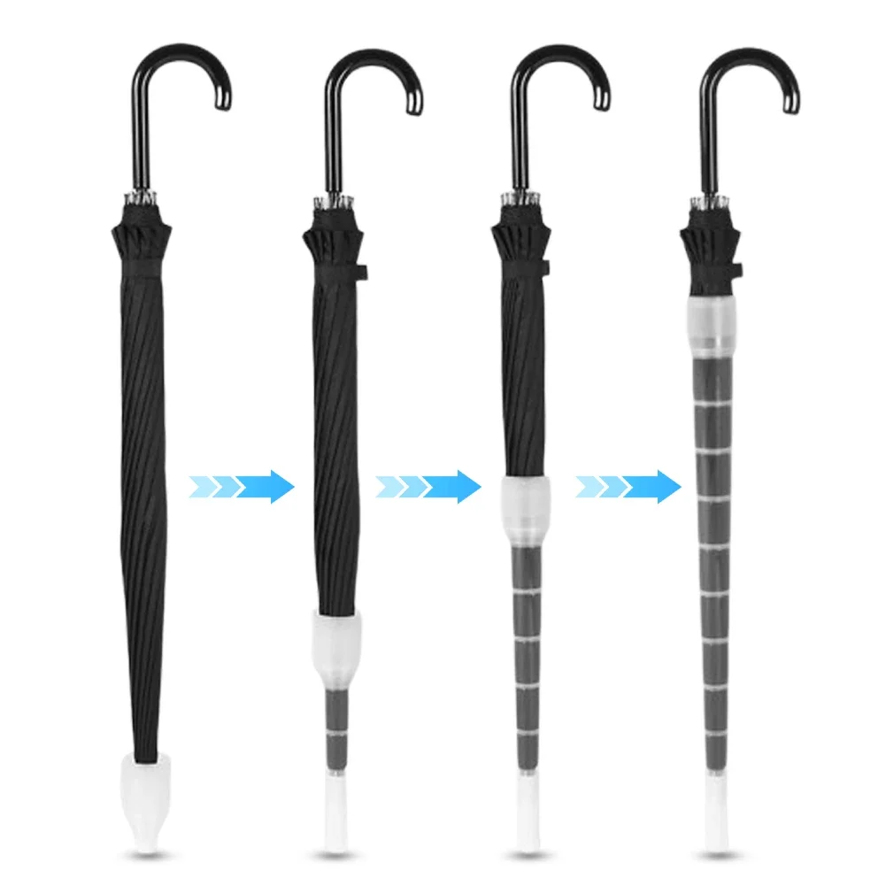 Retractable Car Umbrella Storage Bag Waterproof Cover Home Sleeve Drip-proof Umbrella Transparent 70/80cm Plastic Non-drip Cover