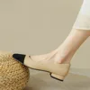 Genuine Leather Round Toe Ballet Flats Fashion Concise Women's Shoes Mixed Colors Casual Flats Luxury Brands Designer Soft Shoes 2