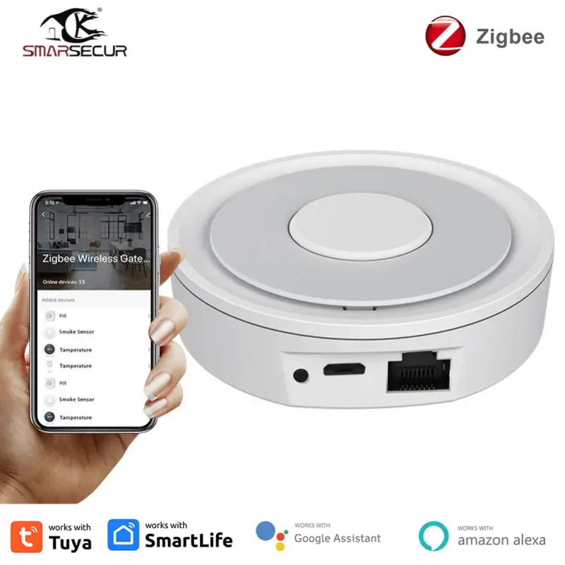 

HomeKit многорежимный шлюз, хаб для умного дома, Wi-Fi, беспроводной мост Tuya Smart Life, работает с Siri Alexa