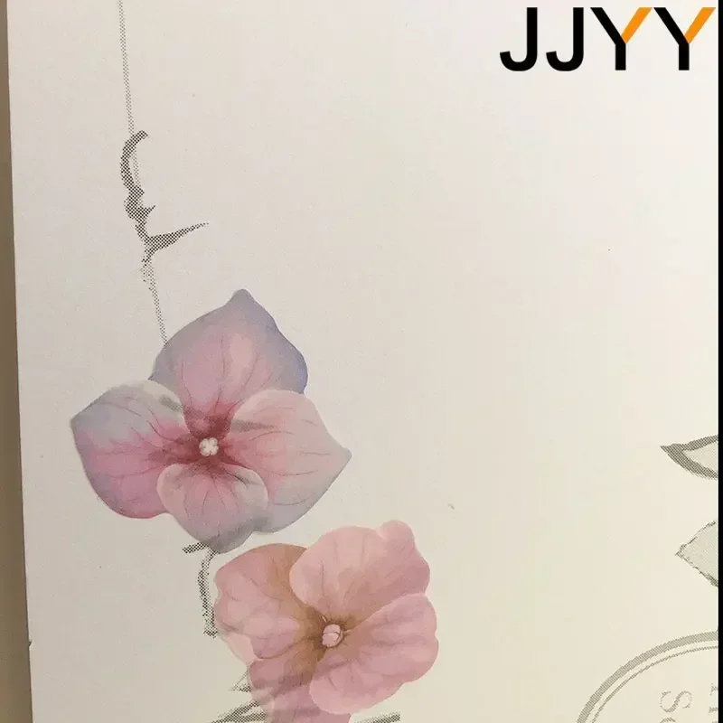 DIY 스크랩북킹 와시 테이프 꽃잎 접착식 종이 공예 문구류 홈 데코 카드 만들기