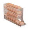 Refrigerator Egg Storage Box, 4 Tier Rolling Egg Holder Dispenser, Kitchen Automatic Scrolling Egg Holder Kitchen 6