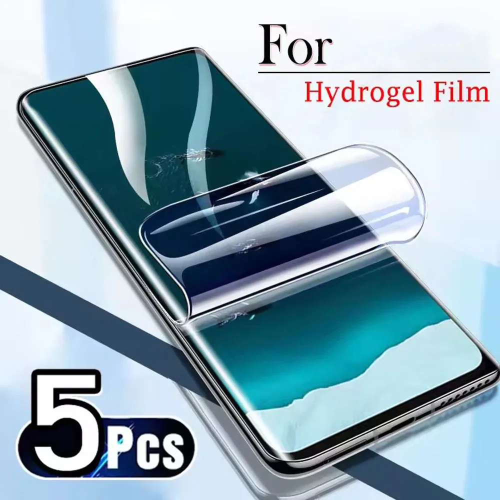Premium Hydrogel Screen Protector Set - Pack of 5