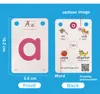 English Phonics Flashcards with 3 Syllable Flips Spelling Flip Cards Kids Educational Learning Toys CVC Sight Words 107 Cards 4