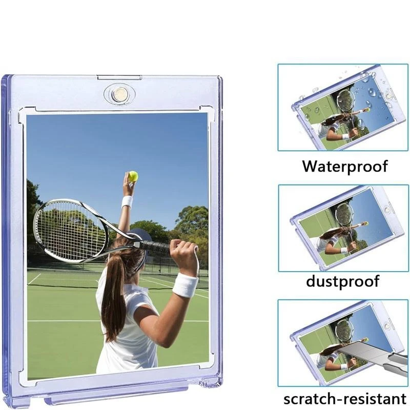 Magnetic Card Holder Set - Premium Display Case for Trading Cards, Sleeves, and More