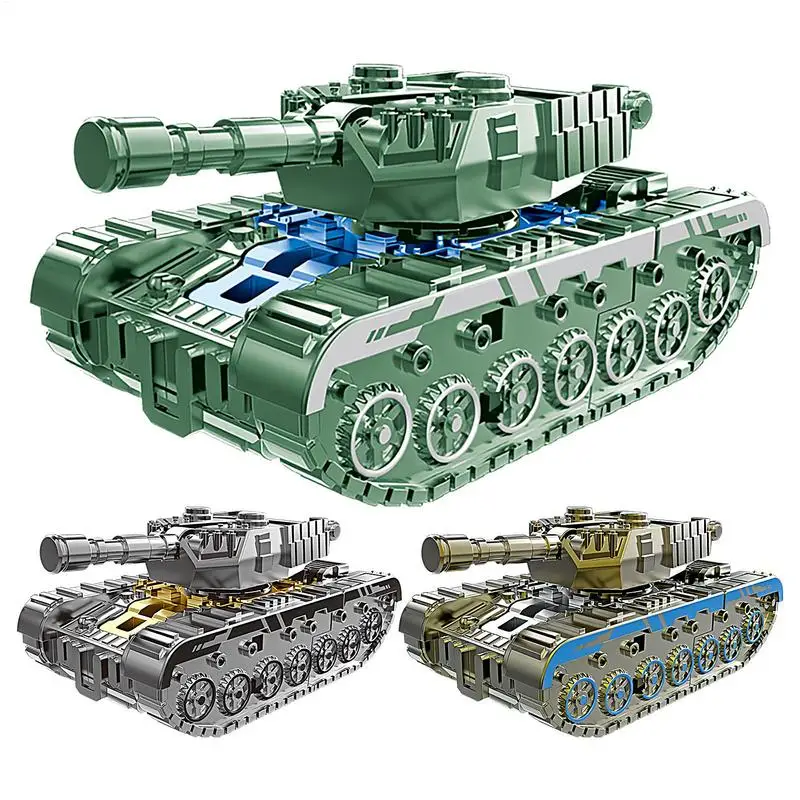 Fidget gyro mecha tank transforming robot puzzle decompression toy Deformation Action Figure Toys kids boys girls birthday gifts