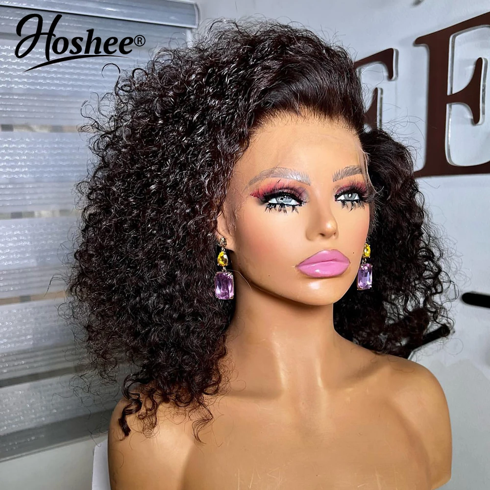 4x4 Lace Closure Wig Remy Human Hair 250% Honey Blonde Ombre Colored Wig Kinky Curly 13X6 Lace Front Human Hair Wigs For Women
