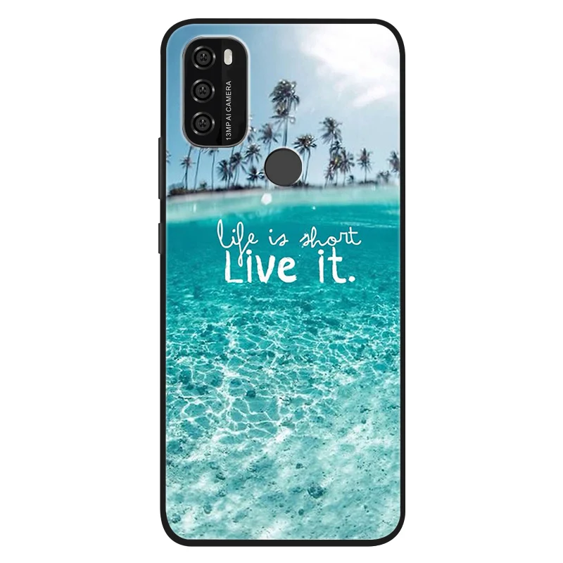 Silicone Cute Cats Painted Soft Black Cover