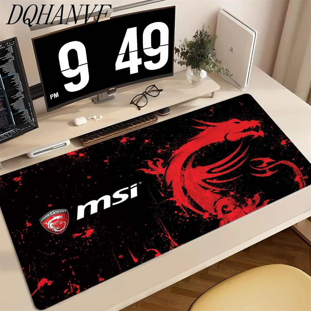MSI Abstract Gaming Mouse Pad - Large Soft XXL Desk Mat, 800x300mm
