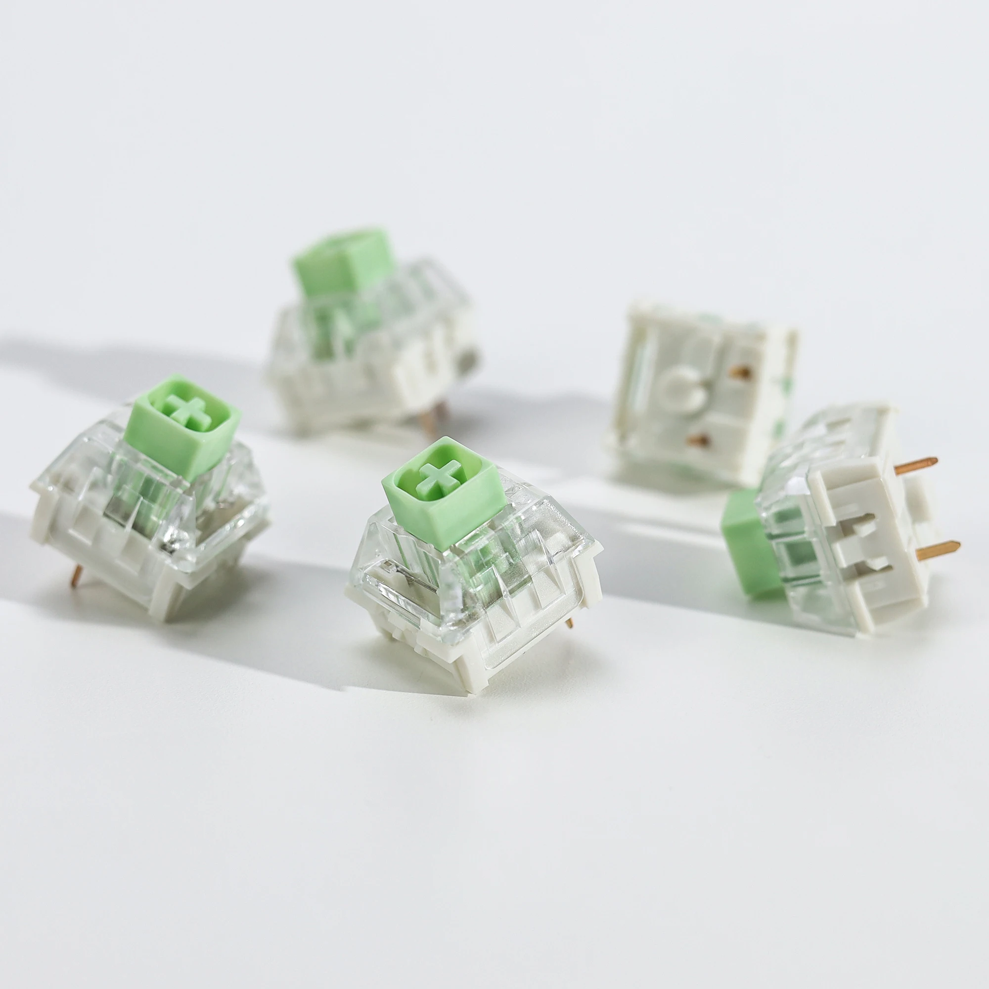 Kailh Box Jade 스위치 3핀 50gf Clicky Tactile MX 스위치 RGB SMD 사전 윤활 처리된 맞춤형 게임용 기계식 키보드 키트 스위치