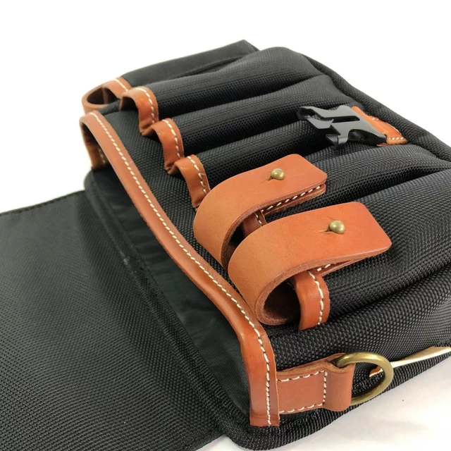 12'' Motorcycle Fork Tool Bag Storage Pouch Luggage Leather For Harley  Davidson | eBay