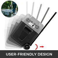 SucceBuy 30л 40л 50л автомобильный холодильник портативный компрессор холодильник морозильная камера с колесом и выдвижной планкой для кемпинга, пикника, катания на лодках — изображение 6