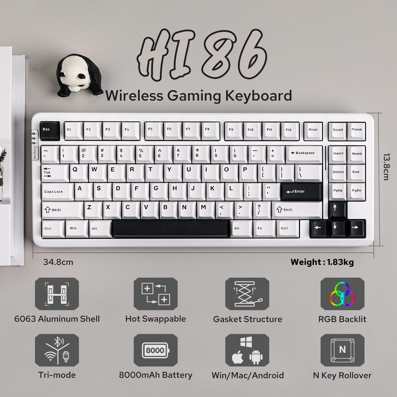 キーボード Leobog Hi86 Amazon.com: EPOMAKER X LEOBOG HI86 Wireless Gaming Keyboard