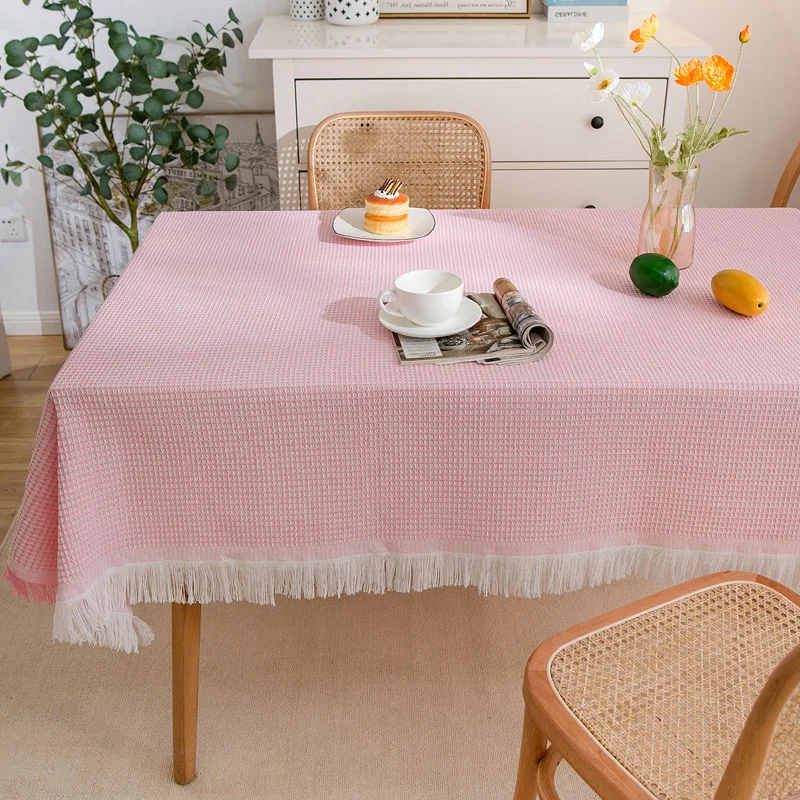 

20002 Нескользящая Минималистичная скатерть из ПВХ в скандинавском стиле, водонепроницаемая и маслостойкая скатерть, скатерть для чайного столика ins, ткань из пряжи,