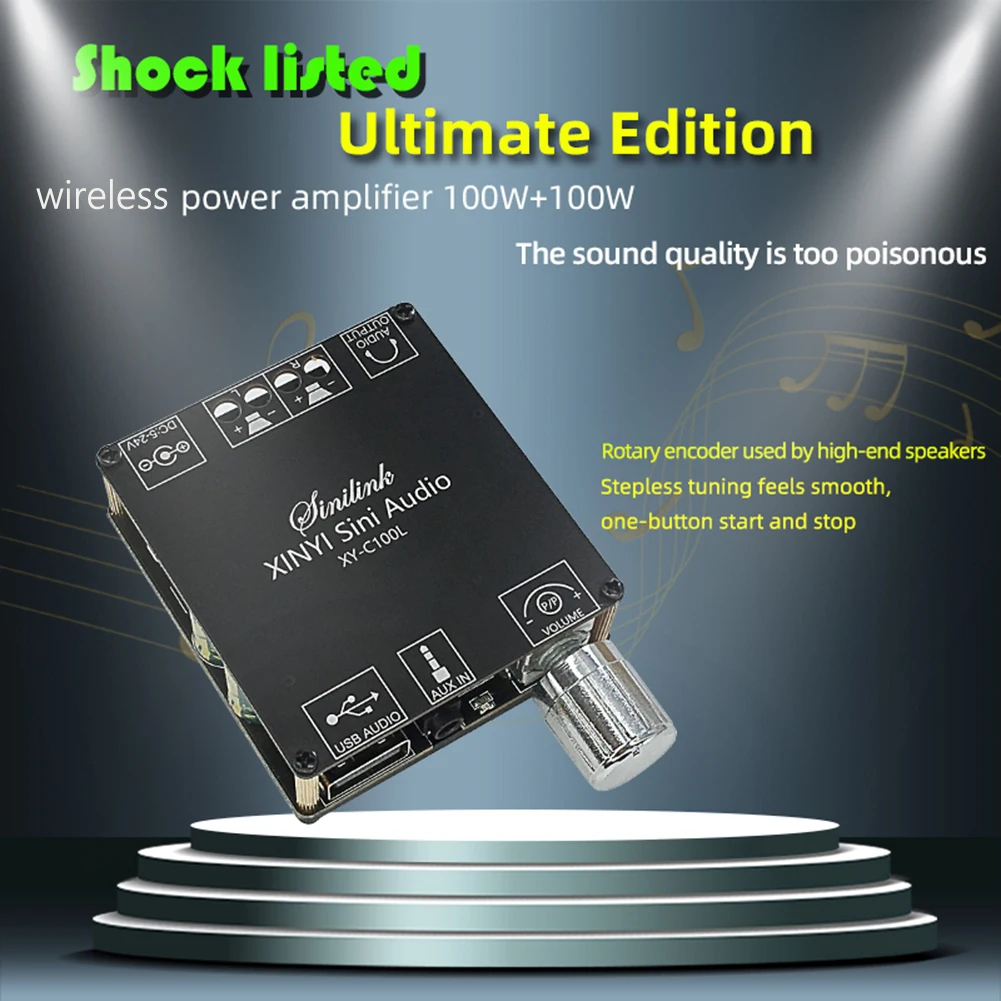 XY-C100L APP Control Subwoofer Amplifier Module 100Wx2 Stereo Audio Accessories