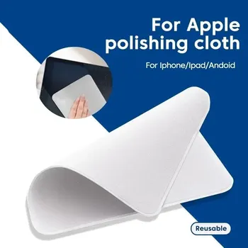 Per Apple Panno per lucidare Tergicristallo per pulizia in microfibra 16CM 1: 1 Panno per pulire lo schermo del telefono originale per iPhone iPad Tablet