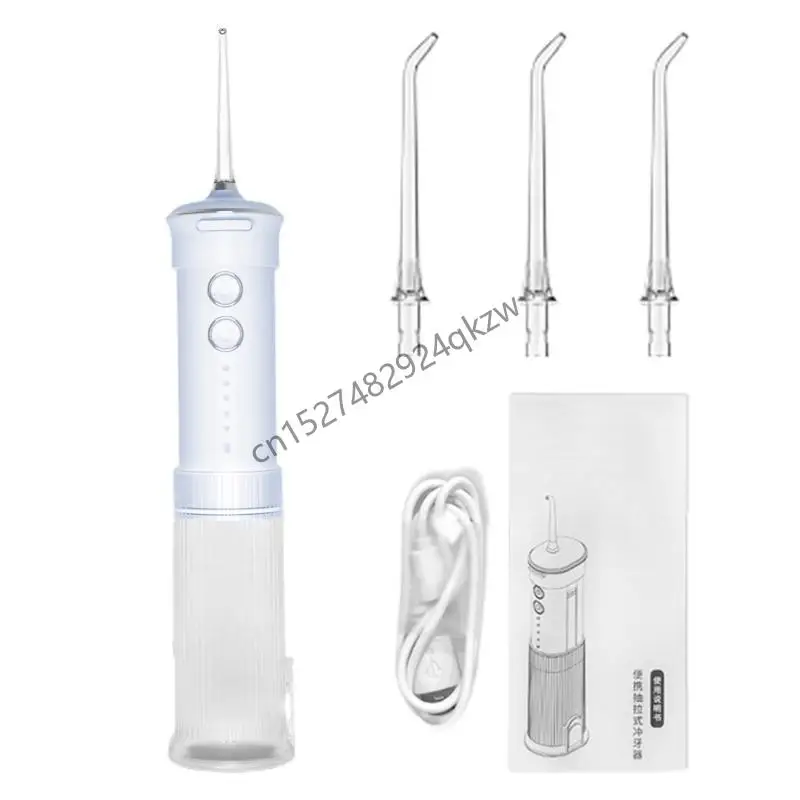 물 치과 치실 휴대용 200ML 충전식 여행 관개 클리너 R9CD