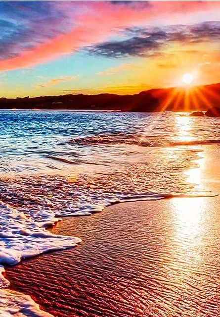 5D Scenery Diamond Painting DIY Landscape Diamond Mosaic Sunset Rhinestone Embroidery Full Drill Cross Stitch Kit Home Decore YW3233AE6