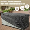 1pc Waterproof Patio Deck Box Cover, Outdoor Protection For Rain, Dust & Sun With Silver-Coated 210D Oxford Fabric 4