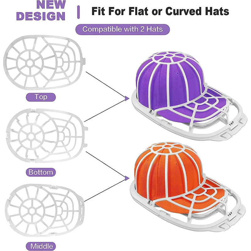 Hat Washer and Cleaner with Frame Cage - Dishwasher Safe Cap Protector