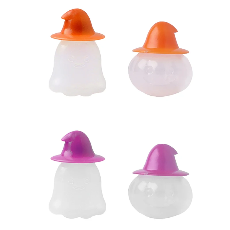 

4pcs/set Mini Sauce Bottles Pumpkin Halloween Colorful Condiment Containers Plastic Bottles Kids Lunch Bento Accessories